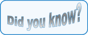 Question - did you know?